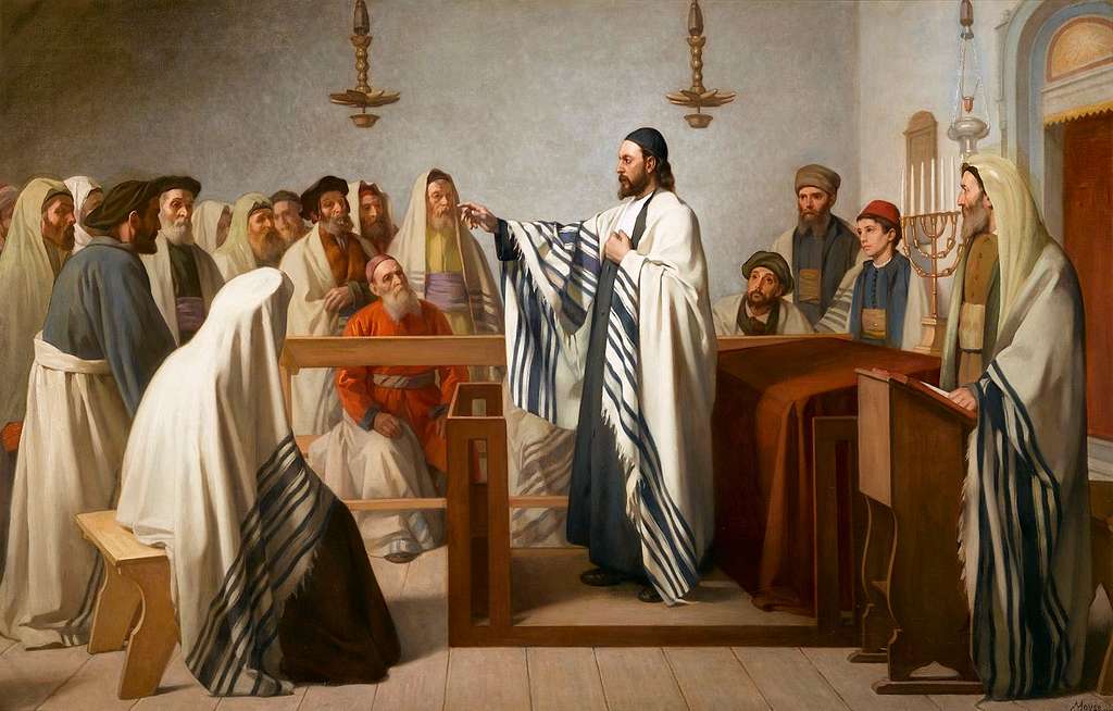 &Eacute;douard Moyse &mdash; Sermon dans un oratoire isra&eacute;lite, 1897