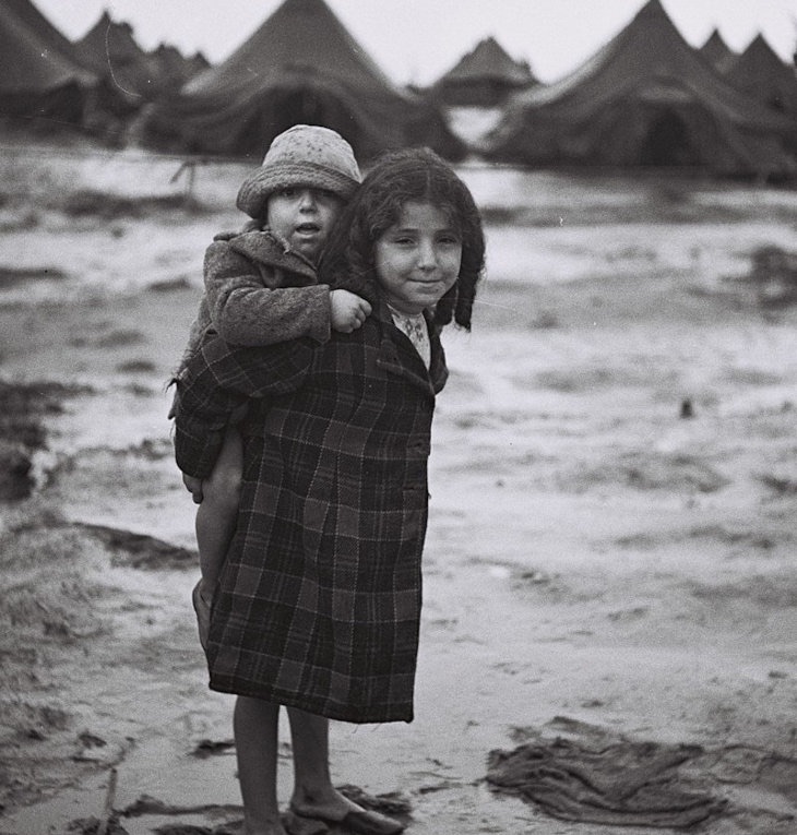 Transit camp in Israel, 1950